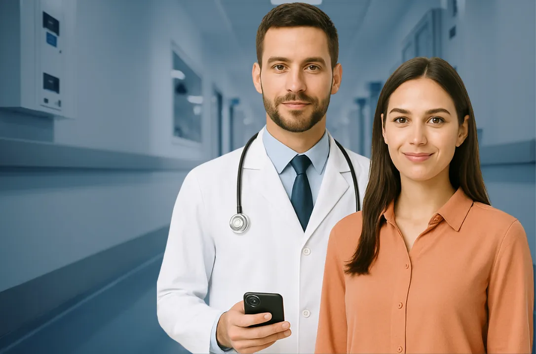 Healthcare professionals using the Infinity Doctors app